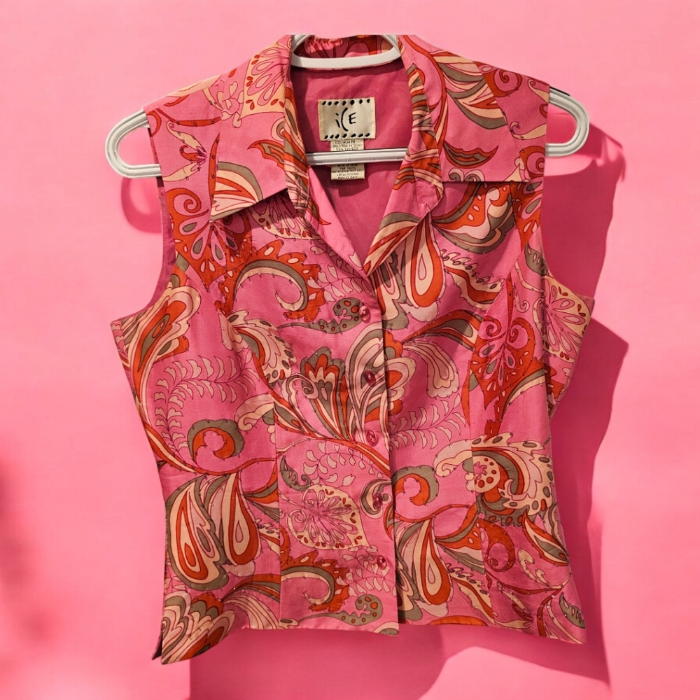 Barbie Pink Sleeveless Shirt